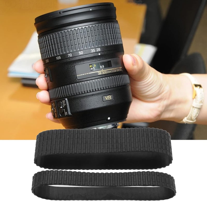 Heayzoki 2PCS Lens Zoom Grip Rubber Ring Replacement Part, Lens Zoom Plus Focus Ring Grip Rubber Ring Replacement Part for AF S 28-300mm f/3.5-5.6G ED - Image 5